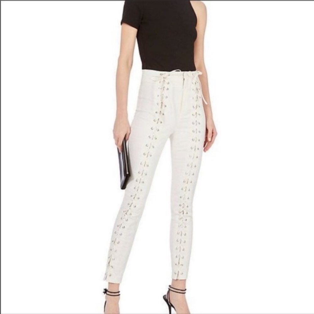 A.L.C. Kingsley White Lace Front Twill Pants Sz 2